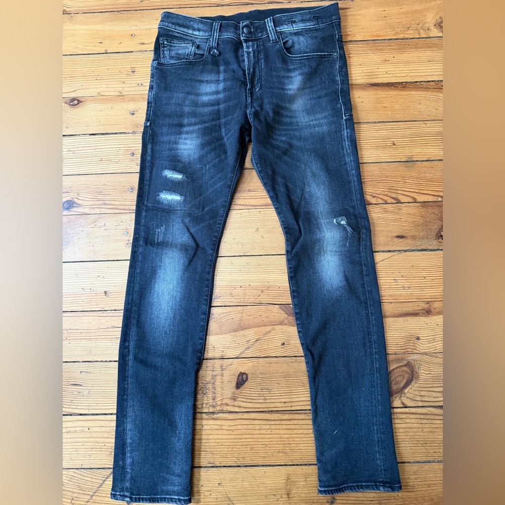 R13 Skate Skinny Jeans Varial Blake Made in Italy Size 28